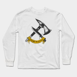 VICTORY OR VALHALLA (yellow) Long Sleeve T-Shirt